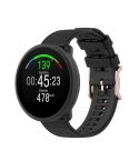 For POLAR Polar Dot Textured Silicone Watch Band, Size: Free Size(Black)