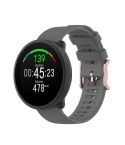 For POLAR Polar Dot Textured Silicone Watch Band, Size: Free Size(Gray)