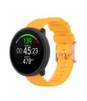 For POLAR Polar Dot Textured Silicone Watch Band, Size: Free Size(Yellow)