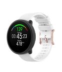 For POLAR Polar Dot Textured Silicone Watch Band, Size: Free Size(White)