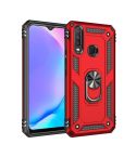 For Vivo Y3 / Y17 Shockproof TPU + PC Protective Case with 360 Degree Rotating Holder(Red)