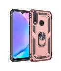 For Vivo Y3 / Y17 Shockproof TPU + PC Protective Case with 360 Degree Rotating Holder(Rose Gold)