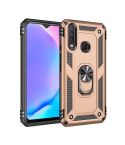 For Vivo Y3 / Y17 Shockproof TPU + PC Protective Case with 360 Degree Rotating Holder(Gold)