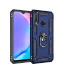 For Vivo Y3 / Y17 Shockproof TPU + PC Protective Case with 360 Degree Rotating Holder(Blue)