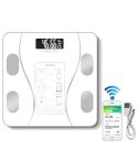 Household Smart Body Fat Electronic Weighing Scale, USB Charging Version(White)