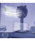 N10 Multi-function Handheld Desktop Holder Electric Fan, with 3 Speed Control (Sapphire Blue)