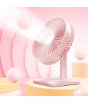 N11 Adjustable USB Charging Mute Desktop Electric Fan, with 3 Speed Control (Pink)