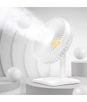 N11 Adjustable USB Charging Mute Desktop Electric Fan, with 3 Speed Control (White)