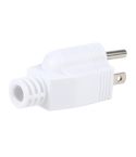 US Plug Male AC Wall Universal Travel Power Socket Plug Adapter (White)