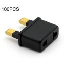 100 PCS UK Plug to US/EU Plug Adapter Power Socket Travel Converter