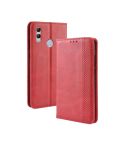 Magnetic Buckle Retro Texture Horizontal Flip Leather Case for Huawei Honor 10 Lite / P Smart (2019) / Nova Lite 3, with Holder & Card Slots & Wallet (Red)