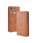 Magnetic Buckle Retro Texture Horizontal Flip Leather Case for Huawei Honor 10 Lite / P Smart (2019) / Nova Lite 3, with Holder & Card Slots & Wallet (Brown)