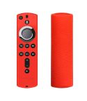 Non-slip Texture Washable Silicone Remote Control Cover for Amazon Fire TV Remote Controller (Red)