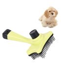 Elite Multi-functional Plastic Grooming Comb Cut Tangles Tool Pet Brushes(Green)