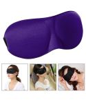3D Portable Shading Sleep Rest Aid Cover Eye Patch Sleeping Mask Female Cute Eye Mask(Purple)