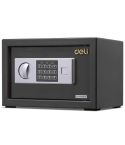 Deli Home Office Hotel Mini Electronic Security Lock Box Wall Cabinet Safety Box(Black)