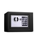 17E Home Mini Electronic Security Lock Box Wall Cabinet Safety Box without Coin-operated Function(Obsidian Black)