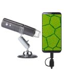 50X~1000X Magnifier HD Image Sensor 1920x1080P USB WiFi Digital Microscope with 8 LED & Professional Stand (Grey)