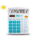 OSALO OS-837VC 12 Digits Colorful Desktop Calculator Solar Energy Dual Power Calculator(Blue)