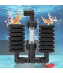 Wall-mounted Aquarium Mini Double Head Pneumatic Mute Biochemical Cotton Filter