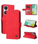 For Huawei nova 11i / Maimang 20 5G / Enjoy 60 Pro Skin Feel Life Tree Metal Button Leather Phone Case (Red)