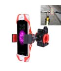 360 Degree Rotation Bicycle Phone Holder with Flexible Stretching Clip for iPhone 7 & 7 Plus / iPhone 6 & 6 Plus / iPhone 5 & 5C & 5s(Red)