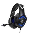 ONIKUMA K1 PRO Stereo Surround Gaming Headphone with Microphone & LED Lights(Black Blue)