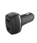 ACC-580 Dual Ports PD 60W Fast Charging Car Charger(Black)
