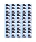 50 PCS for iPhone 7 Plus LCD Back Metal Plate Large Stickers