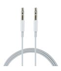 MH024 1m 3.5mm Jack Wire Control Stereo AUX Audio Cable for Computer, CD Player, MP3, Car, Headphone, Phones, Tablets, Speaker