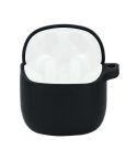 Wireless Earphones Pure Color Silicone Anti-fall Protective Case For JBL TUNE 220TWS(Black)