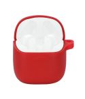 Wireless Earphones Pure Color Silicone Anti-fall Protective Case For JBL TUNE 220TWS(Red)