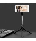 XT10 Multi-function Mobile Live Broadcast Bluetooth Self-timer Pole Tripod (Black)