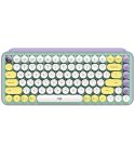 Logitech POP KEYS Round Button Bluetooth Mechanical Keyboard (Purple)