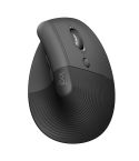 Logitech Lift Vertical 1000DPI 2.4GHz Ergonomic Wireless Bluetooth Dual Mode Mouse (Black)