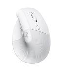 Logitech Lift Vertical 1000DPI 2.4GHz Ergonomic Wireless Bluetooth Dual Mode Mouse (White)