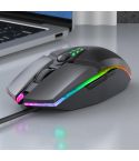 S700 Colorful Light USB Wired Office Gaming Mouse (Black)