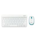 Logitech MK245 Nano Wireless Keyboard Mouse Set (White)