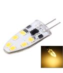 G4 2W 180LM Corn Light Bulb, 12 LED SMD 2835 Silicone, DC 12V, Big Size: 3.9x1.4x0.9cm(Warm White)