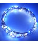 10m 5V 6W 500LM LED Silver String Light, USB Powered SMD-0603 Festival Lamp / Decoration Light Strip(Blue White Light)