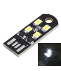 4 LEDs Ultra Thin Energy Saving USB Light (White Light)
