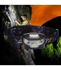 5W 4-Modes Waterproof White Light LED Head Lamp , 140LM Outdoor Mini USB Charging Body Motion Sensor with USB Cable for Running / Fishing