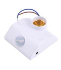 E27 Human Body Induction Lamp Holder, AC 110-240V