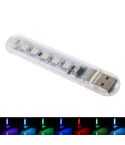 5V Colorful 5LEDs USB LED Light Portable Small Night Light with Switch