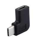 Elbow USB-C / Type-C Female to USB-C / Type-C Male Connector Adapter, For Macbook, Nokia, Google Tablet PC, Samsung, Letv, Huawei, Lenovo, Microsoft, Xiaomi, OnePlus, and other Smartphones(Black)