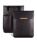 13.3 inch Laptop 2 in 1 PU Leather Sleeve Liner Bag with Mouse Storage Bag(Coffee)