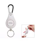 DOBERMAN Key-chain Personal Security Alarm Pull Ring Triggered Anti-attack Safety Emergency Alarm(White)