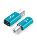 Type-C Female to MIDI Male Universal Adapter for Electronic Musical Instruments(Blue)