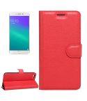 For OPPO  R9s Plus Litchi Texture Horizontal Flip Leather Case with Magnetic Buckle & Holder & Card Slots & Wallet(Red)