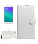 For OPPO  R9s Plus Litchi Texture Horizontal Flip Leather Case with Magnetic Buckle & Holder & Card Slots & Wallet(White)